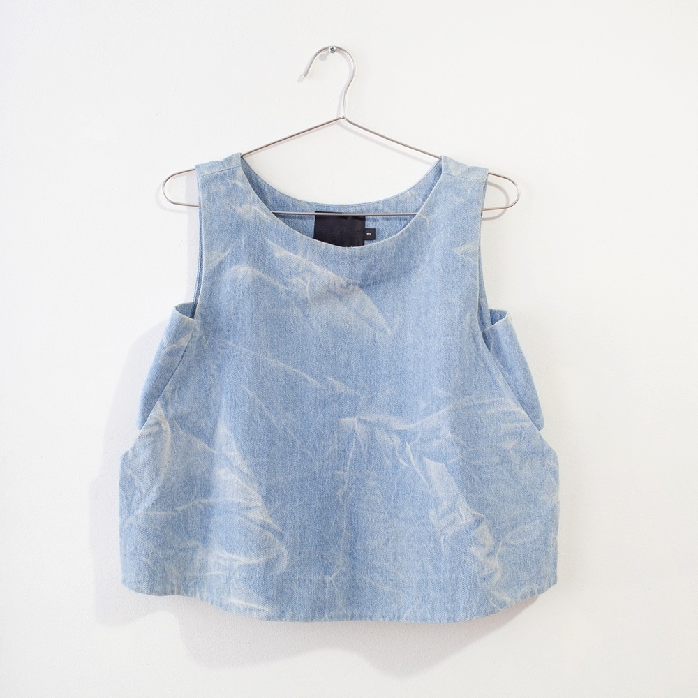 No. 6 tie dye denim top.